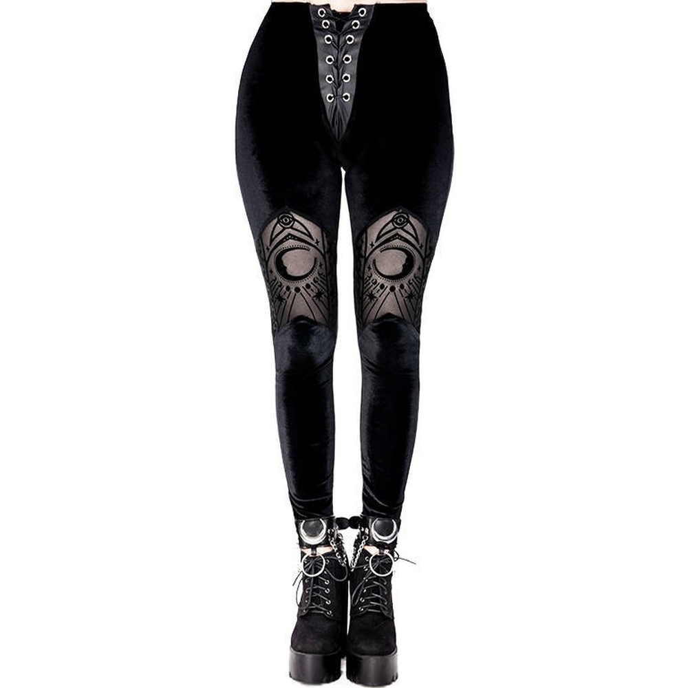 Restyle - Cathedral crescent moons Gamaschen - Schwarz